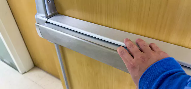 Installing a Push Bar on a Door Delray Beach